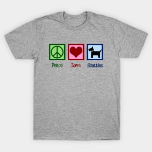 Peace Love Scottish Terrier T-Shirt